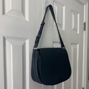 Shinola Blue Leather Shoulder Messenger Flap Bag Quiet Luxury